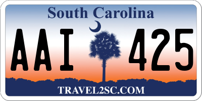 SC license plate AAI425