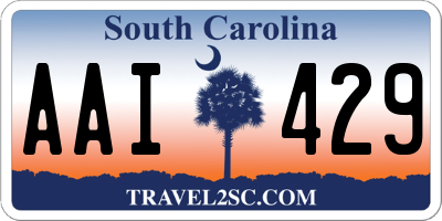 SC license plate AAI429