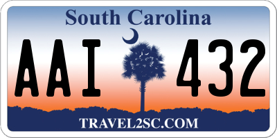 SC license plate AAI432