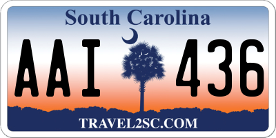 SC license plate AAI436