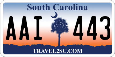 SC license plate AAI443