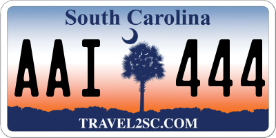 SC license plate AAI444