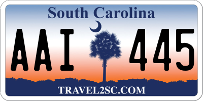 SC license plate AAI445