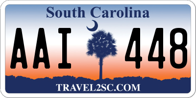 SC license plate AAI448