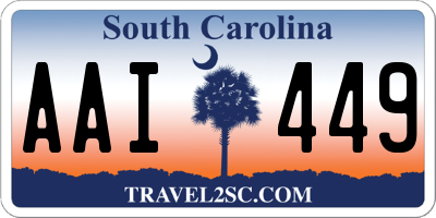 SC license plate AAI449