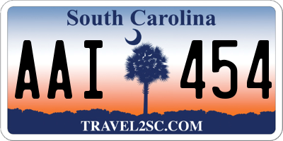 SC license plate AAI454