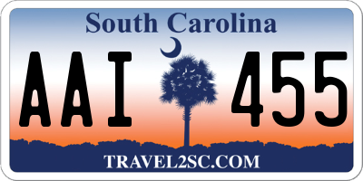 SC license plate AAI455