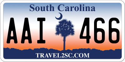 SC license plate AAI466