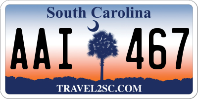 SC license plate AAI467