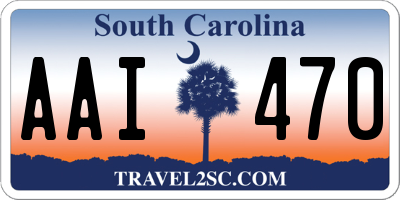 SC license plate AAI470