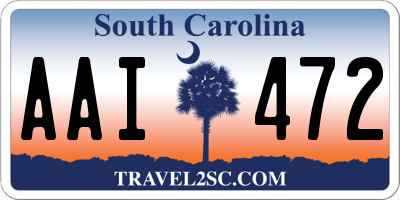 SC license plate AAI472