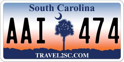 SC license plate AAI474