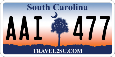 SC license plate AAI477