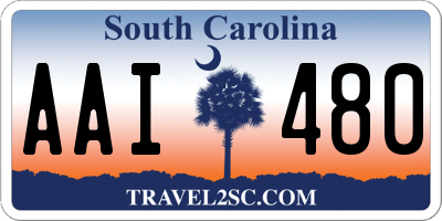 SC license plate AAI480