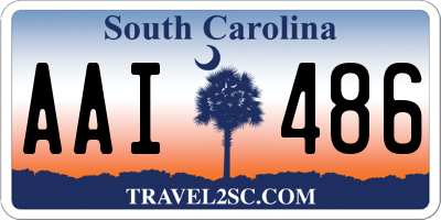 SC license plate AAI486