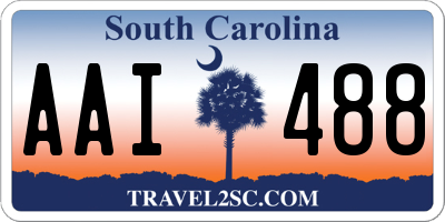 SC license plate AAI488