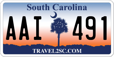 SC license plate AAI491