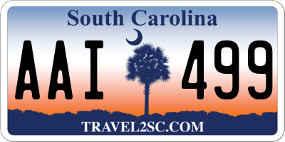 SC license plate AAI499