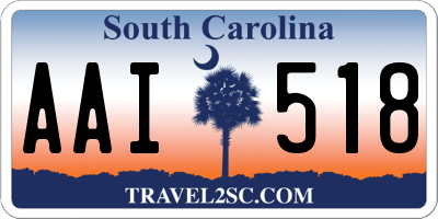 SC license plate AAI518