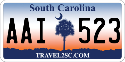 SC license plate AAI523