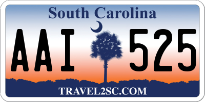 SC license plate AAI525