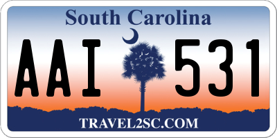 SC license plate AAI531