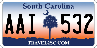 SC license plate AAI532