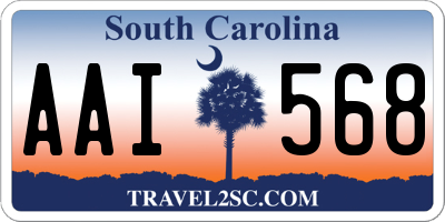 SC license plate AAI568