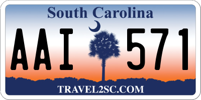 SC license plate AAI571