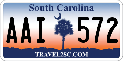 SC license plate AAI572