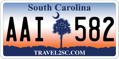 SC license plate AAI582