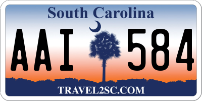 SC license plate AAI584