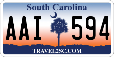 SC license plate AAI594