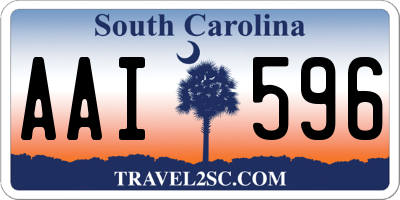 SC license plate AAI596