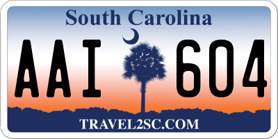 SC license plate AAI604