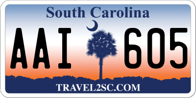 SC license plate AAI605