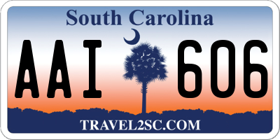 SC license plate AAI606