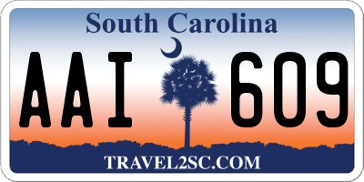 SC license plate AAI609