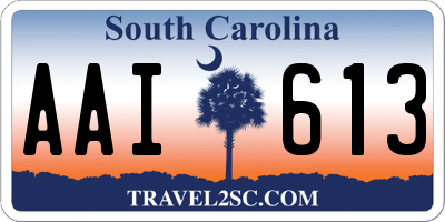 SC license plate AAI613