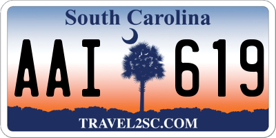 SC license plate AAI619