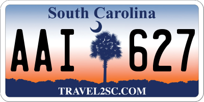 SC license plate AAI627