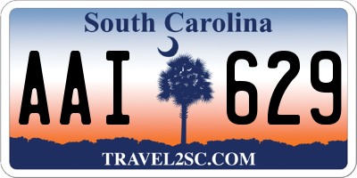 SC license plate AAI629