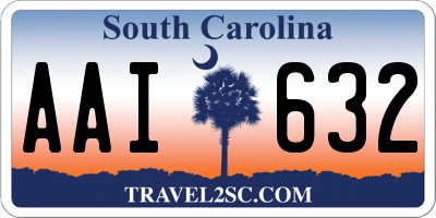 SC license plate AAI632