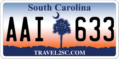 SC license plate AAI633