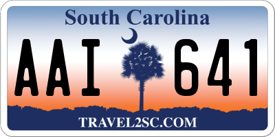 SC license plate AAI641