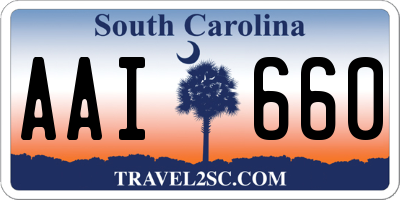 SC license plate AAI660