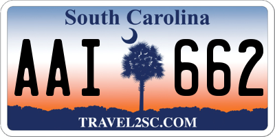 SC license plate AAI662