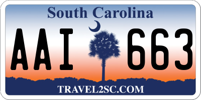 SC license plate AAI663