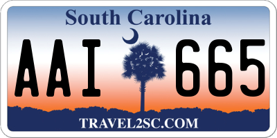 SC license plate AAI665