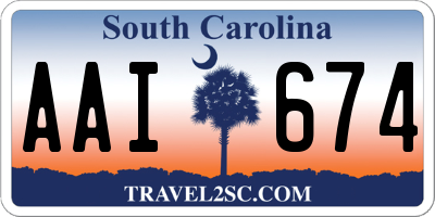 SC license plate AAI674